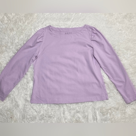 LOFT Tops - LOFT Light Purple Long Sleeve Shirt. Size L